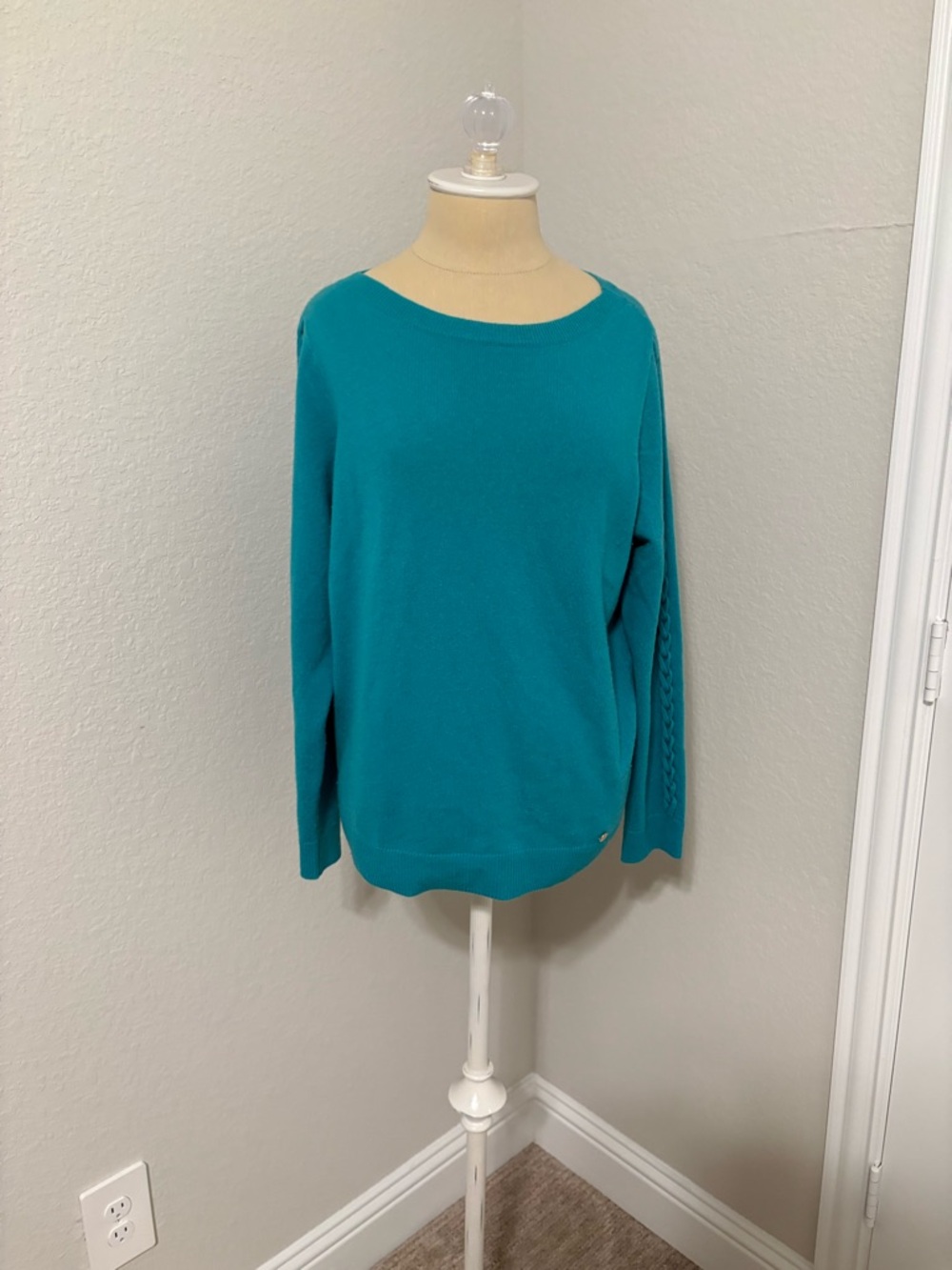 Carlisle Teal Crewneck Sweater